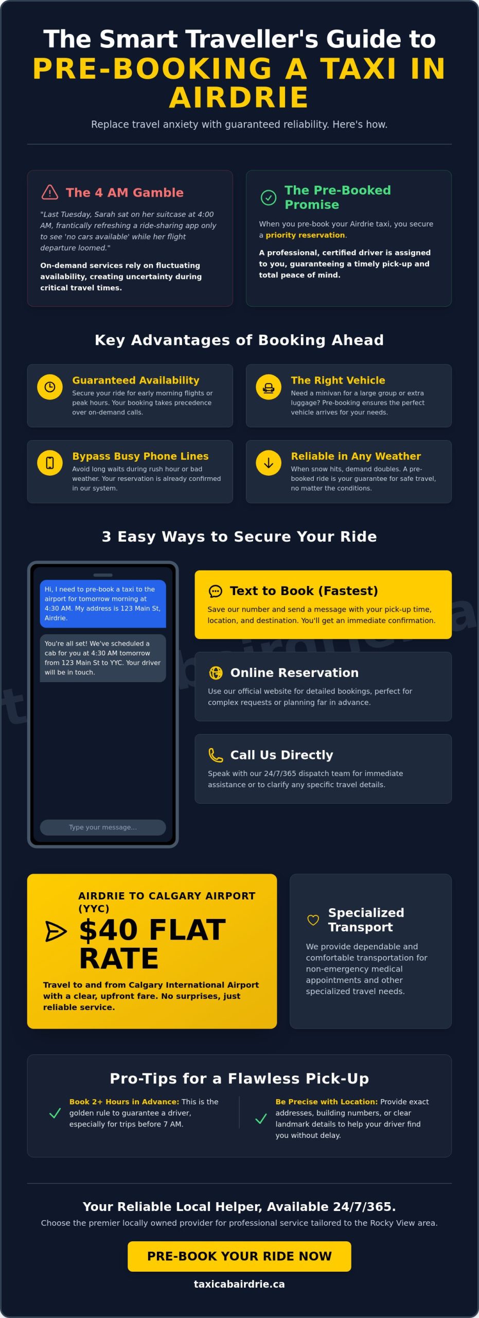 How to Pre-Book a Taxi in Airdrie for a Stress-Free Ride in 2026
