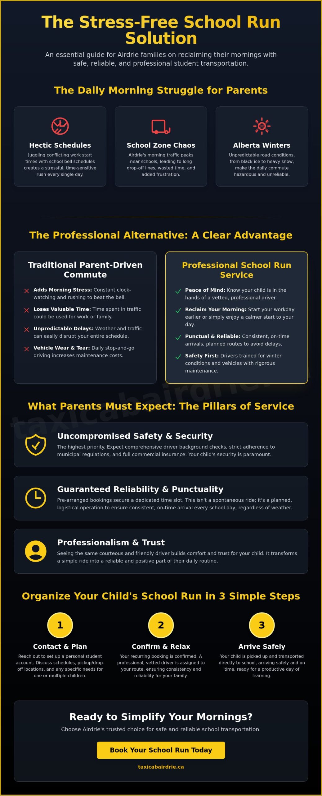 Professional School Runs in Airdrie: A Parent’s Guide to Safe Student Transport