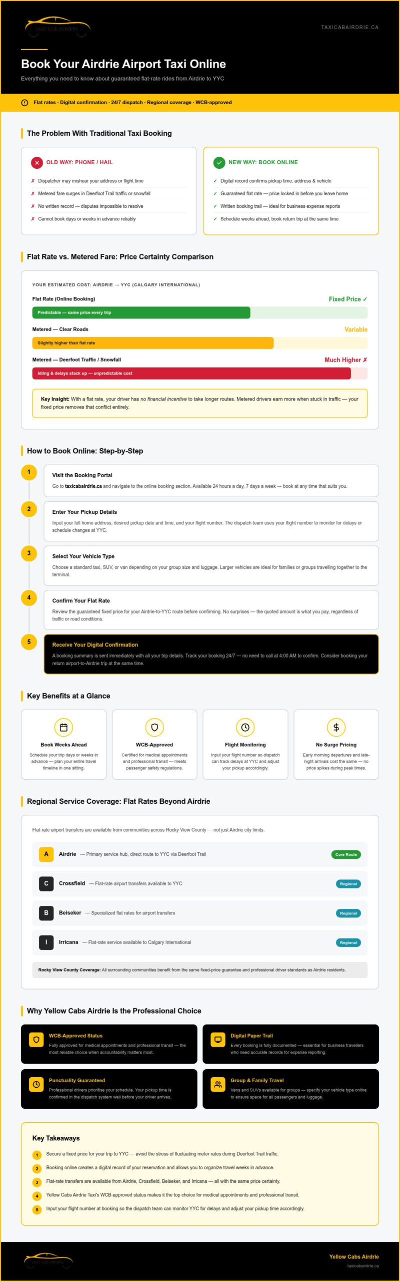 Book Airdrie Airport Taxi Online: Your Guide to Reliable Flat-Rate Travel