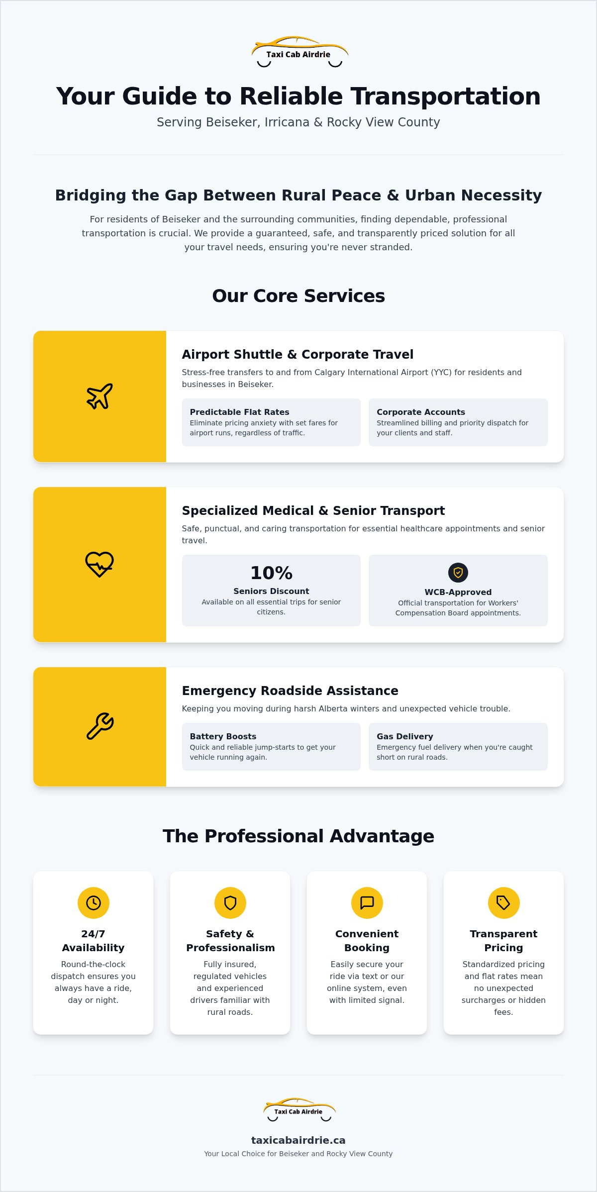Reliable Beiseker Taxi Services: Your Guide to Local and Regional Travel in 2026