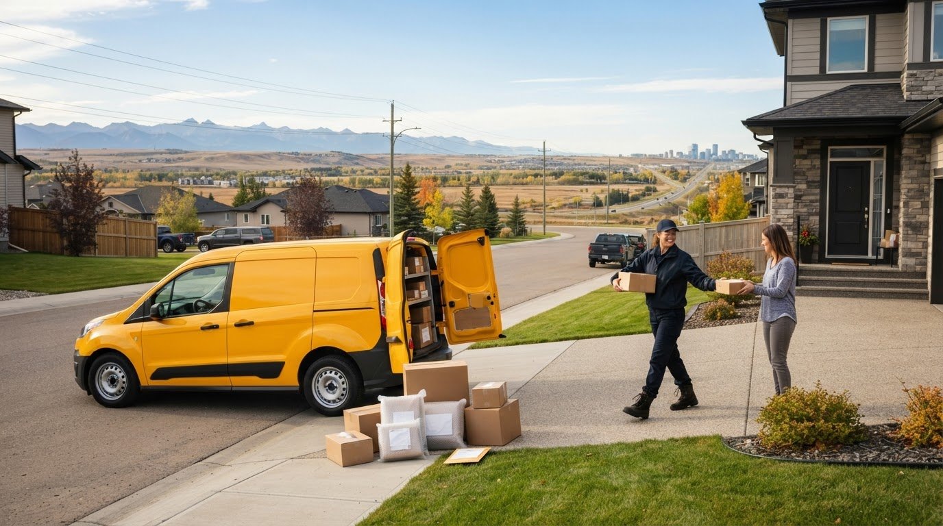 Local Courier and Delivery in Airdrie: Costs and Parcel Options